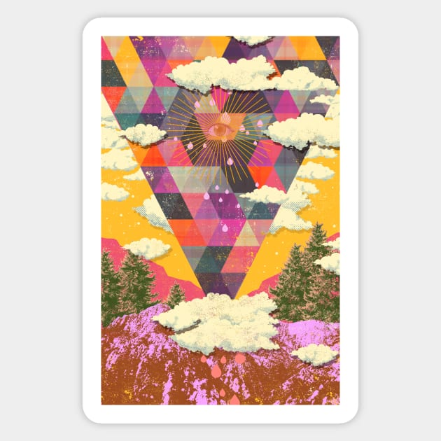 PSYCHEDELIC NATURE Sticker by Showdeer